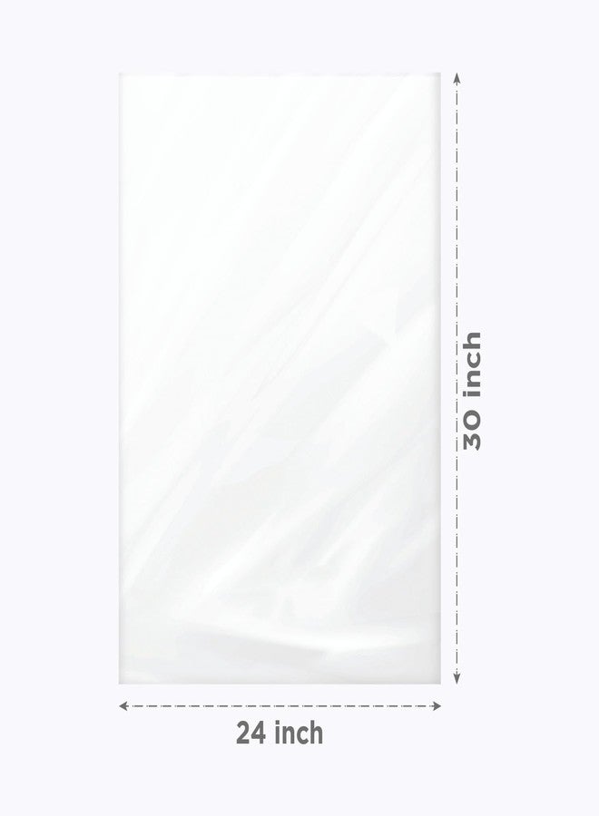 شوب فور مايلرز أكياس تغليف مسطحة شفافة من السيلوفان من Shop4Mailers مقاس 24 × 30 بوصة لتوزيعات الحفلات، والحلويات، وسلال الهدايا، والمزهريات، والهدايا، وحفلات الزفاف، وأعياد الميلاد، وحفلات استقبال المولود (عبوة من 50 كيسًا) - Image 2